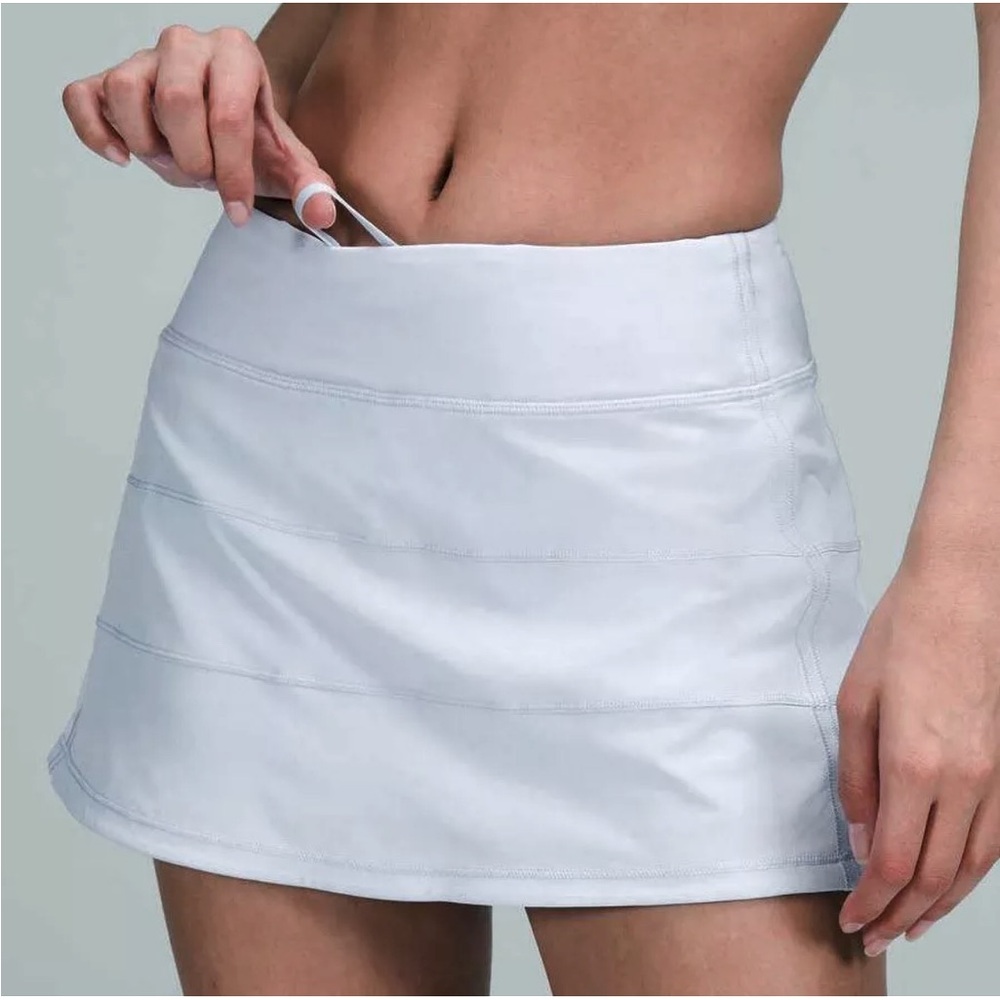 Lululemon Pace Rival Mid-Rise Skirt/Skort Pastel Blue - Worn Once